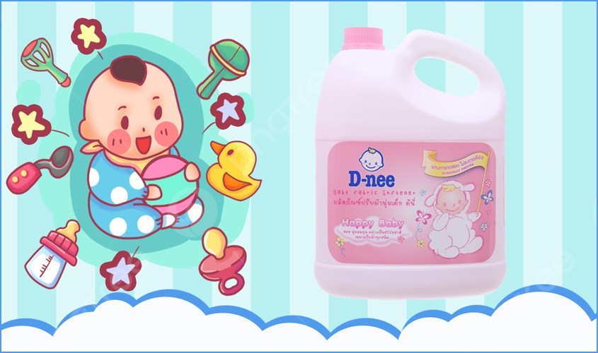 Nước xả quần áo cho bé D-nee Hồng hương hoa cỏ can 3 lít Nước xả quần áo cho bé D-nee Hồng hương hoa cỏ can 3 lít