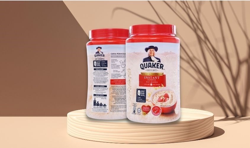 Yến mạch trái cây cán mỏng Quaker 600g (dành cho trẻ từ 1 tuổi)