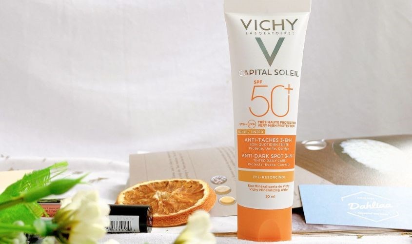 Kem chống nắng ngăn ngừa sạm nám, không gây bóng nhờn Vichy Capital Soleil SPF 50+ PA++++ 50 ml