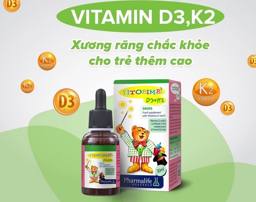 Siro Fitobimbi D3+K2 hỗ trợ hấp thu canxi 30 ml (từ 0 tháng) Siro Fitobimbi D3+K2 hỗ trợ hấp thu canxi 30 ml (từ 0 tháng)
