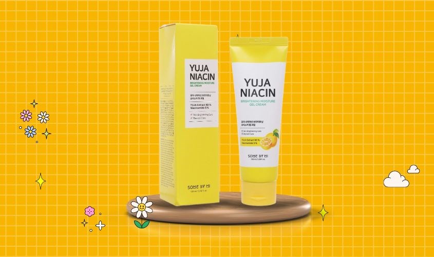 Gel dưỡng ẩm làm sáng da chiết xuất Quýt Yuja Some By Mi Niacin Brightening Moisture 100 ml