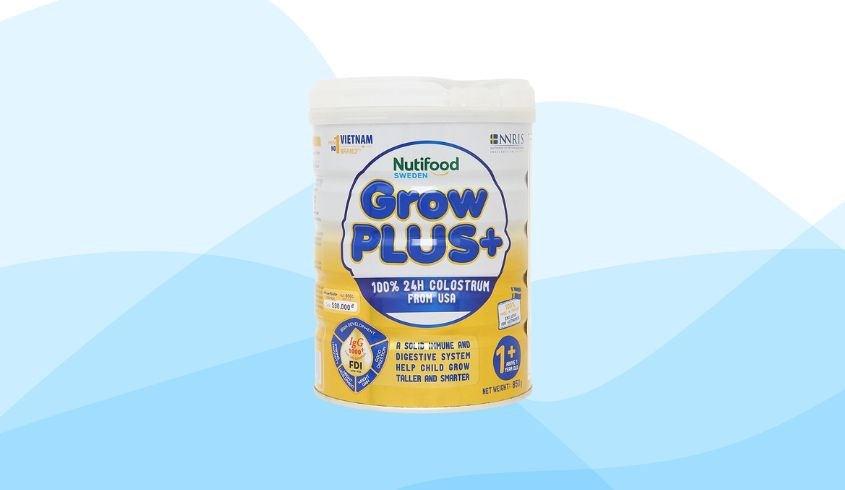 Sữa bột Nutifood GrowPLUS+ hương vani850g (từ 1 tuổi)