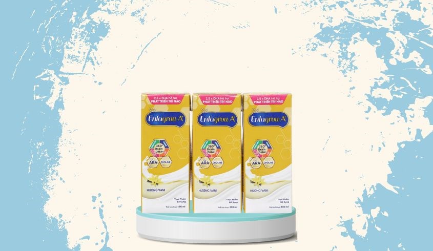 Lốc 3 hộp sữa pha sẵn Enfagrow A+ 360° Brain DHA+ hương vani 180 ml (từ 2 tuổi)
