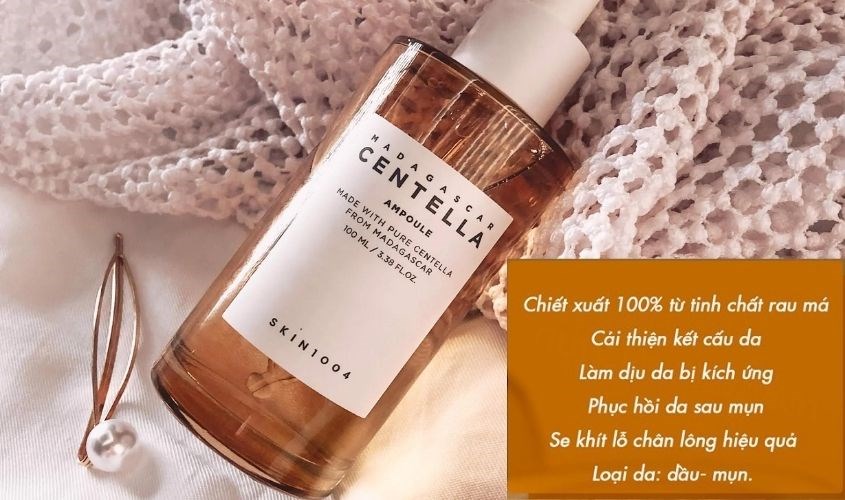 Serum Skin1004 có công dụng giảm kích ứng và dưỡng ẩm cho da