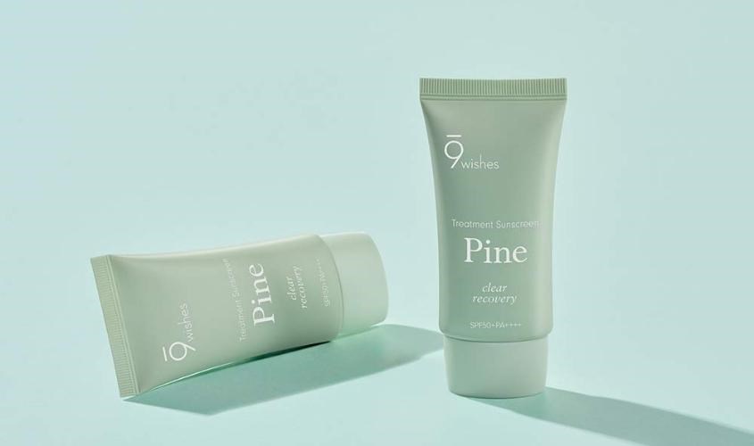 Kem chống nắng thanh lọc và phục hồi da 9 Wishes Pine SPF 50+ PA++++ 50 m