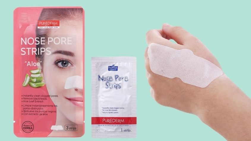 Mặt nạ lột mụn mũi tinh chất Nha đam Purederm (gói 3 miếng)