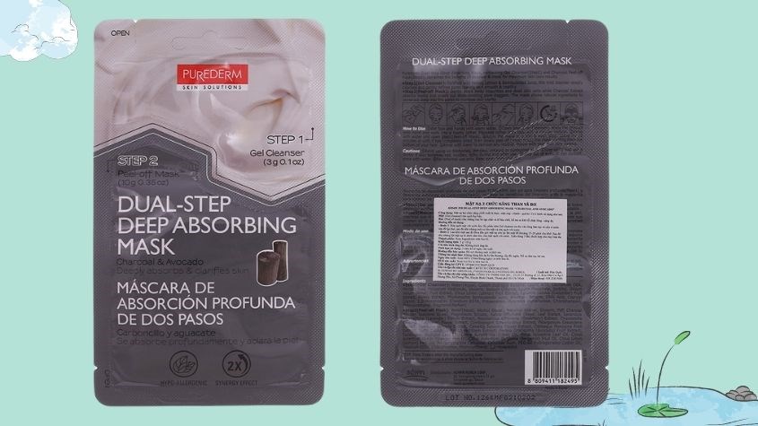 Mặt nạ lột tinh chất Than hoạt tính làm sạch da, se khít lỗ chân lông Purederm 13g
