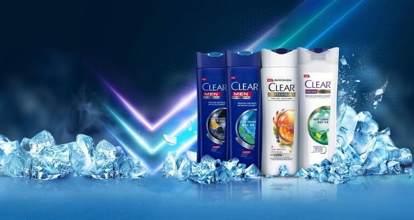 Dầu gội Clear mát lạnh bạc hà sạch gàu 700g