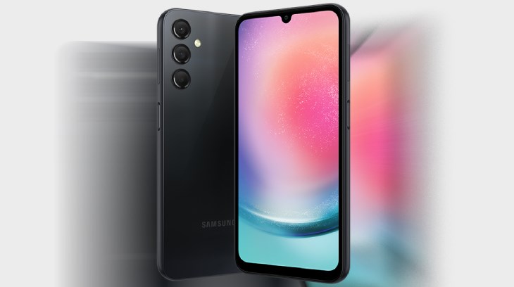 Điện thoại Samsung Galaxy A24 6GB có vẻ ngoài đơn giản nhưng trông cá tính thích hợp cho những bạn nam