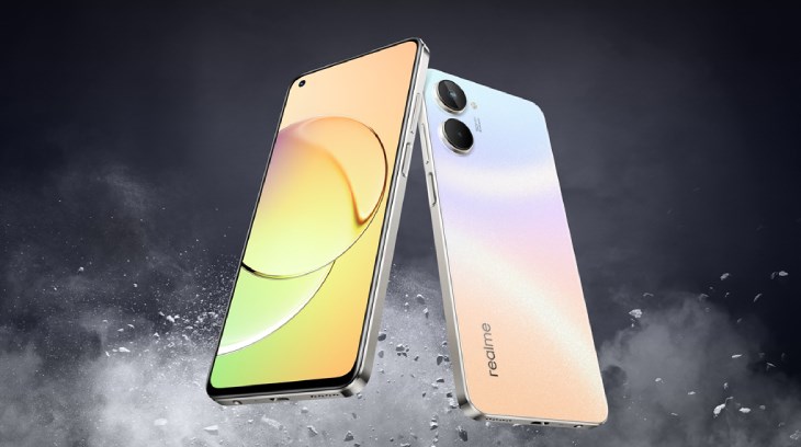 Điện thoại realme 10 có thiết kế sang trọng, màu sắc nổi bật thích hợp với những bạn nữ