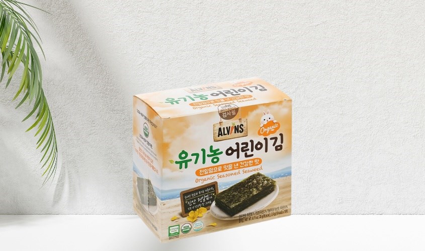 Hộp snack rong biển hữu cơ Alvins 20g giúp bé ăn ngon miệng hơn