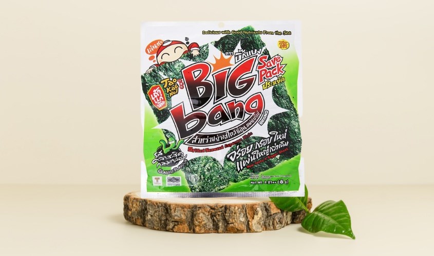Gói snack rong biển vị truyền thống Tao Kae Noi 6g tốt cho sức khỏe