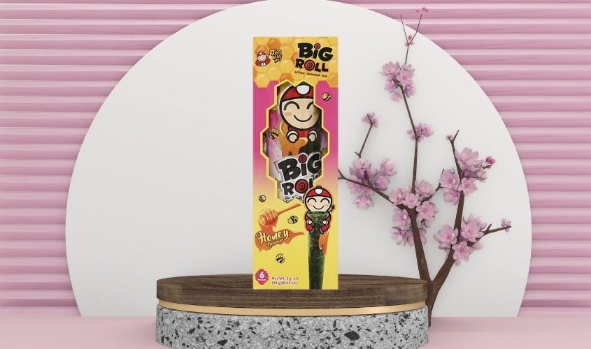 Hộp snack rong biển vị mật ong Tao Kae Noi 18g bổ sung i-ốt cho bé