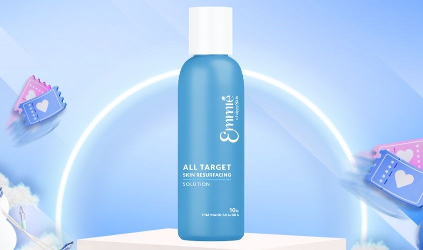 Dung dịch tẩy tế bào chết và tái tạo da mặt dành cho mọi loại da Emmié 10% PHA/NANO AHA/BHA