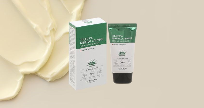Kem chống nắng làm dịu và dưỡng sáng Some By Mi Truecica Mineral Calming SPF 50+ PA++++ 50 ml