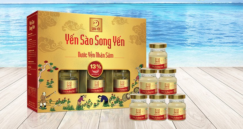 Hộp 6 hũ nước yến sào nhân sâm Song Yến 70 ml