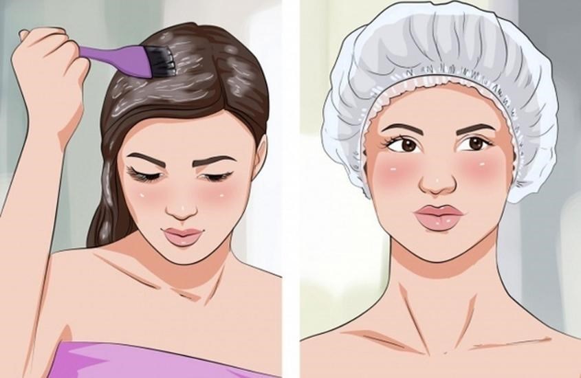 Dùng kem ủ hoặc dưỡng tóc không chứa cồn Dùng kem ủ hoặc dưỡng tóc không chứa cồn