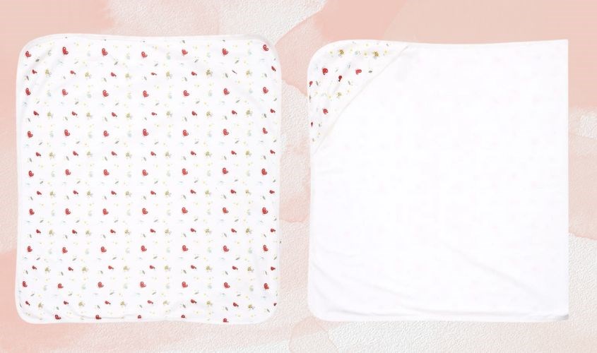 Chăn ủ cotton Lullaby NH680P 80x80 cm - Màu trắng Chăn ủ cotton Lullaby NH680P 80x80 cm - Màu trắng