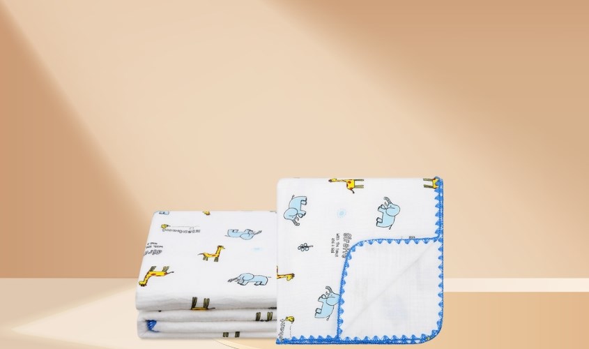 Khăn xô cotton TOP KIDS 110x110 cm - Màu ngẫu nhiên Khăn xô cotton TOP KIDS 110x110 cm - Màu ngẫu nhiên