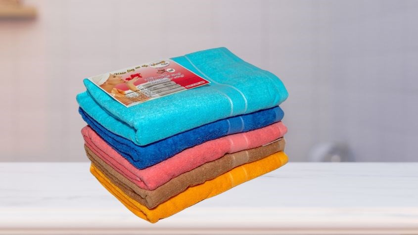 Khăn tắm cotton KACHOOBABY 70x140 cm - Màu ngẫu nhiên