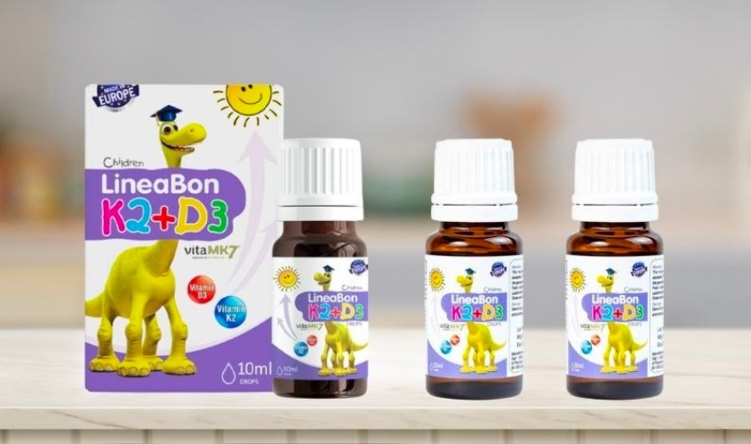 Siro LineaBon K2+D3 hỗ trợ hấp thu canxi 10 ml (từ 0 tháng) Siro LineaBon K2+D3 hỗ trợ hấp thu canxi 10 ml (từ 0 tháng)