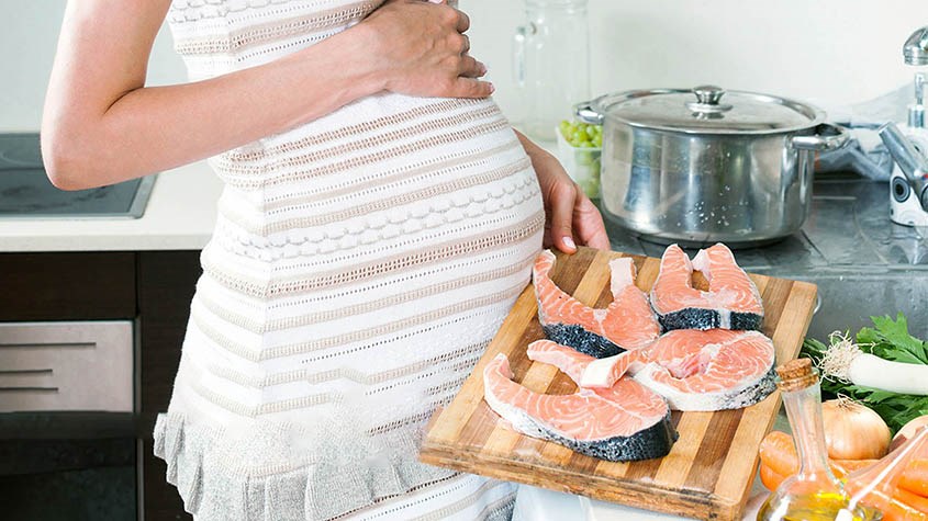 Cá hồi là thực phẩm cực tốt đối với mẹ bầu Cá hồi là thực phẩm cực tốt đối với mẹ bầu