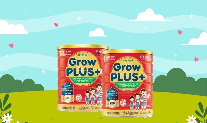 Sữa bột Nutifoos GrowPLUS+ đỏ hương vani 1.5kg (từ 1 tuổi) dành cho trẻ dinh dưỡng thấp còi Sữa bột Nutifoos GrowPLUS+ đỏ hương vani 1.5kg (từ 1 tuổi) dành cho trẻ dinh dưỡng thấp còi