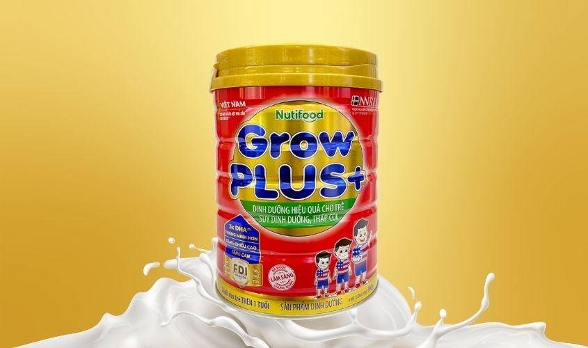 Sữa bột Nutifood GrowPLUS+ đỏ hương vani 900g (từ 1 tuổi) dành cho trẻ suy dinh dưỡng, thấp còi Sữa bột Nutifood GrowPLUS+ đỏ hương vani 900g (từ 1 tuổi) dành cho trẻ suy dinh dưỡng, thấp còi