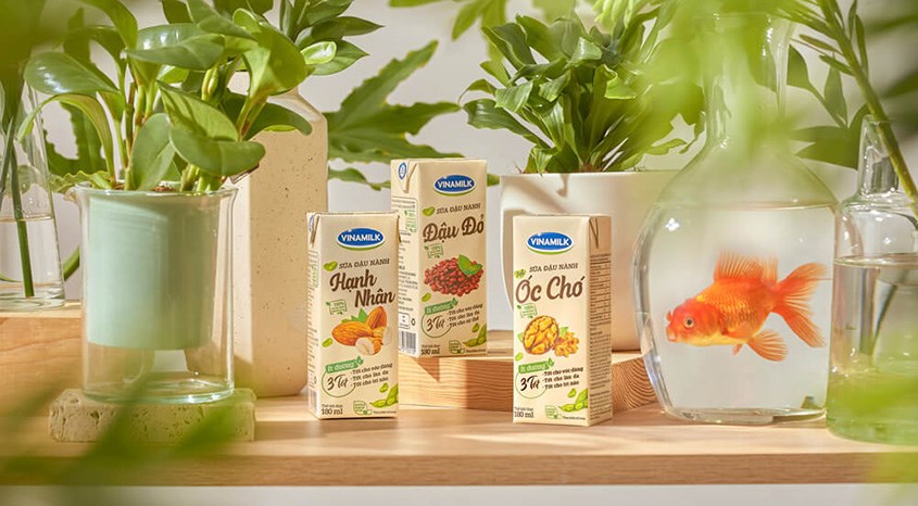 Sản phẩm sữa hạt của Vinamilk có hương vị đậm đà và đặc trưng của các loại hạt