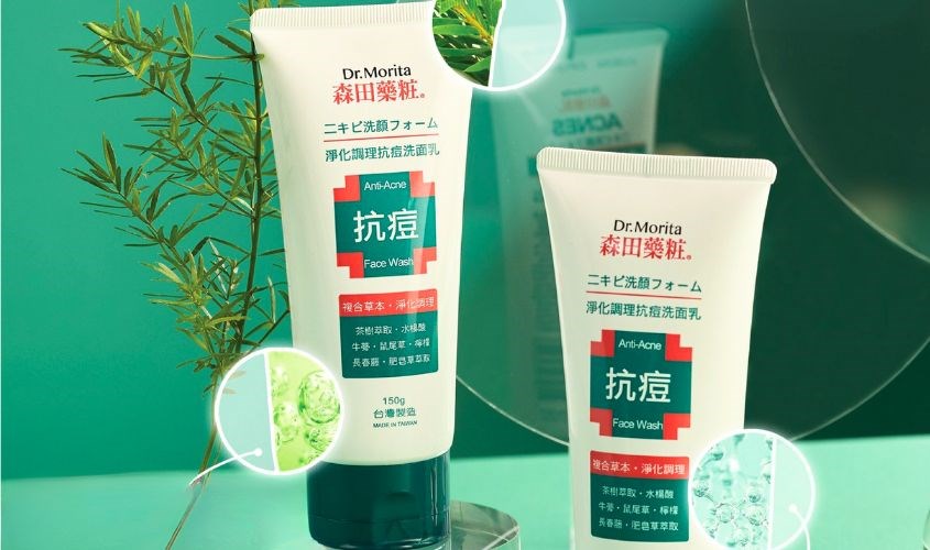 Sữa rửa mặt ngừa mụn Dr. Morita Anti-Acne Face Wash 150g