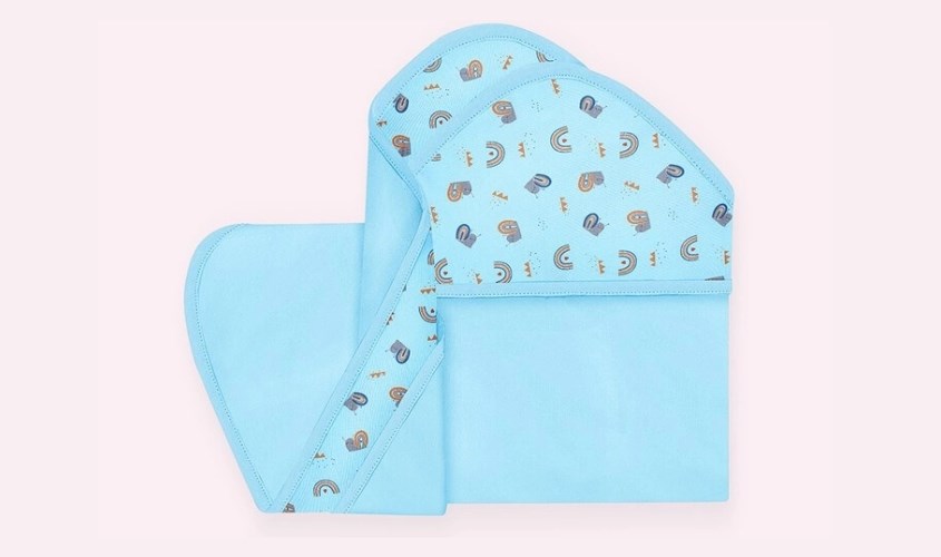 Chăn ủ cotton Lullaby NH680P 80x80 cm - Màu xanh