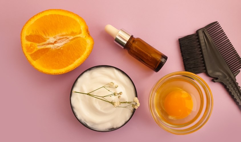 Nguyên liệu đắp mặt nạ trứng dưỡng tóc