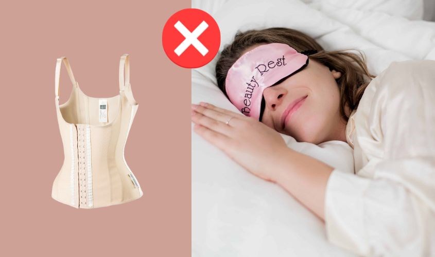 Không nên đeo đai nịt bụng khi đi ngủ