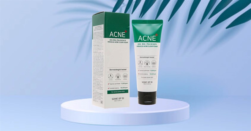 Sữa rửa mặt làm dịu da mụn, da kích ứng Some By Mi Aha-Bha-Pha 30 Days Miracle 100 ml