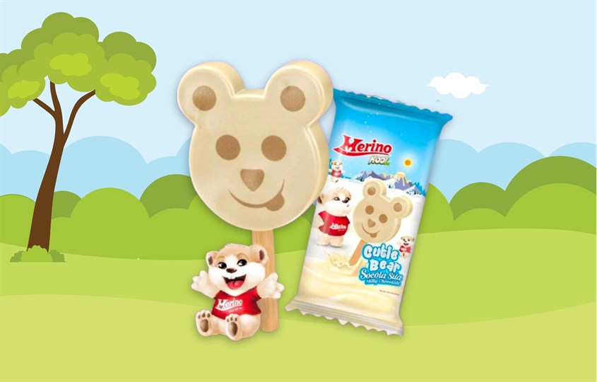 Kem que sữa, socola Merino Kool Cutie Bear 64g (từ 1 tuổi)