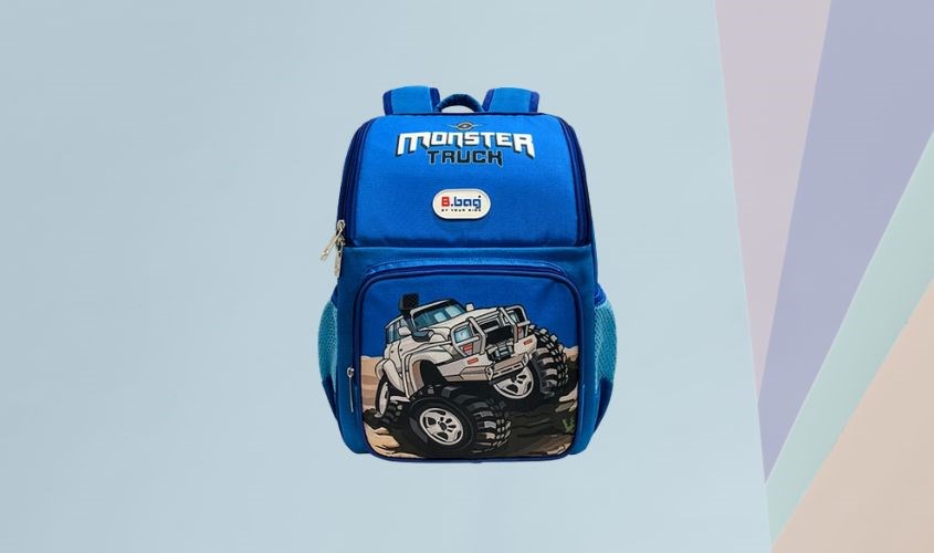 Balo chống gù B.Bag Adventure Box-Monster Truck B-12-112 Xanh đậm