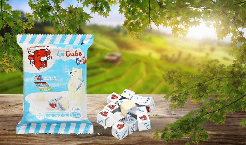 Phô mai Con Bò Cười Le Cube vị sữa gói 15 viên 78g (từ 1 tuổi)