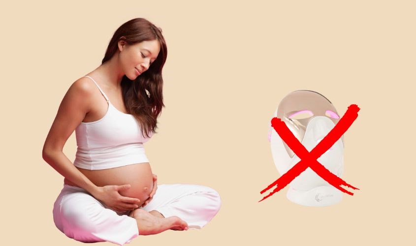 Mẹ bầu không nên dùng mặt nạ ánh sáng LED