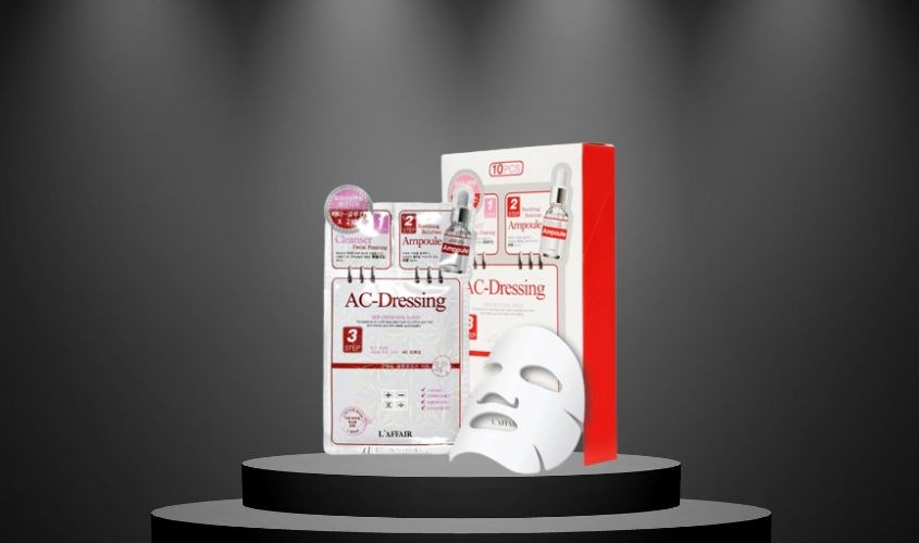 Mặt nạ giấy 3 bước Rau Má làm dịu, phục hồi da Rainbow L