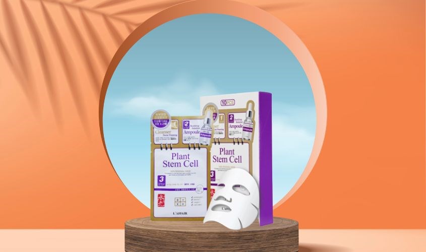 Mặt nạ giấy 3 bước Nhân Sâm phục hồi, tái tạo da Rainbow L