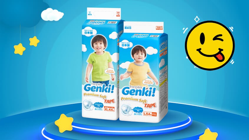 Tã Genki là sản phẩm đến từ Nhật Bản Tã Genki là sản phẩm đến từ Nhật Bản