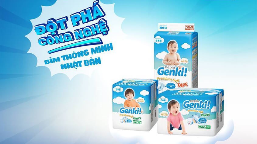 Tã Genki có khả năng thấm hút và chống tràn hiệu quả Tã Genki có khả năng thấm hút và chống tràn hiệu quả