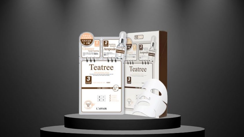 Mặt nạ giấy 3 bước Tràm Trà kiểm soát dầu, mụn Rainbow L