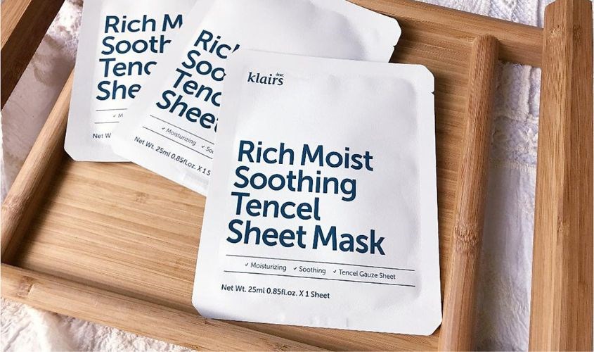 Mặt nạ giấy cấp ẩm, làm dịu da Klairs Rich Moist Soothing 25 ml