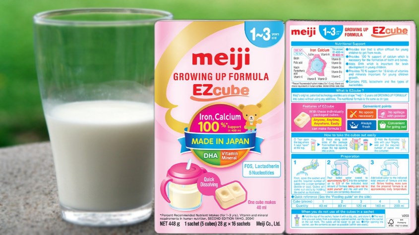 Sữa bột Meiji Growing Up Formula Ezcube 448g (12 - 36 tháng)