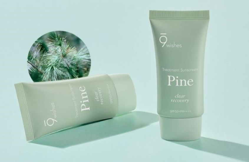 Kem chống nắng thanh lọc và phục hồi da 9 Wishes Pine SPF 50+ PA++++ 50 ml