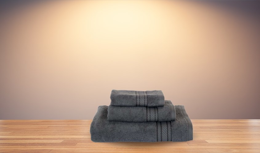 Khăn mặt cotton lapyarn Mollis FM8V 34x78 cm - Xám 75