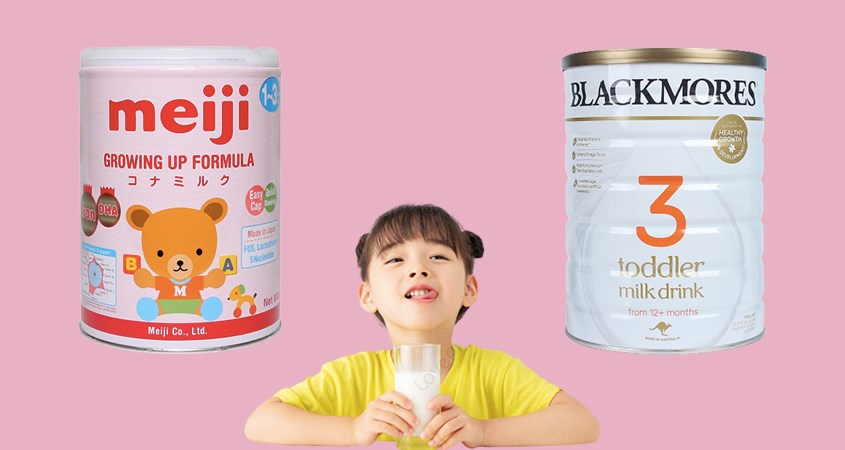 Chọn sữa bột Meiji Growing Up Formula hay sữa bột Blackmores Toddler Milk Drink?