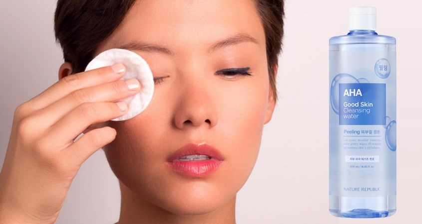 Nước tẩy trang giúp làm thông thoáng lỗ chân lông Nature Republic Good Skin 500 ml