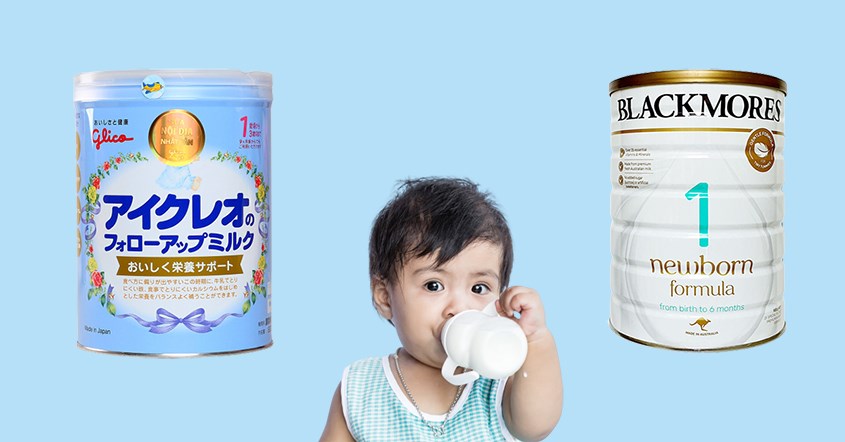 Sữa bột Glico Icreo số 1 vị thanh nhạt 820g (9 - 36 tháng) hay sữa Blackmores tốt hơn